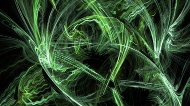 Fantezi kaotik renkli fraktal desen. Soyut Fraktal şekiller. 3D render resimde arka plan veya duvar kağıdı.