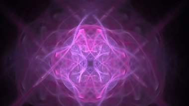 Fantezi kaotik renkli fraktal desen. Soyut Fraktal şekiller. 3D render resimde arka plan veya duvar kağıdı.