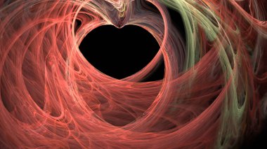 Fantezi kaotik renkli fraktal desen. Soyut Fraktal şekiller. 3D render resimde arka plan veya duvar kağıdı.