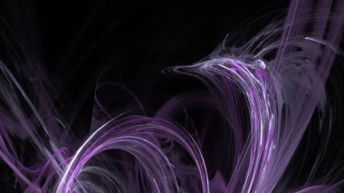 Fantezi kaotik renkli fraktal desen. Soyut Fraktal şekiller. 3D render resimde arka plan veya duvar kağıdı.