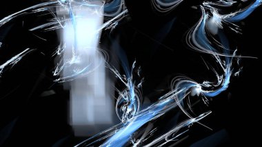 Fantezi kaotik renkli fraktal desen. Soyut Fraktal şekiller. 3D render resimde arka plan veya duvar kağıdı.