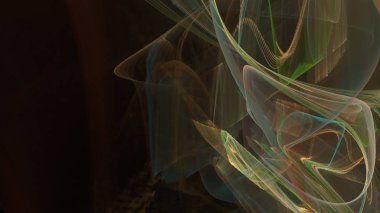 Fantezi kaotik renkli fraktal desen. Soyut Fraktal şekiller. 3D render resimde arka plan veya duvar kağıdı.