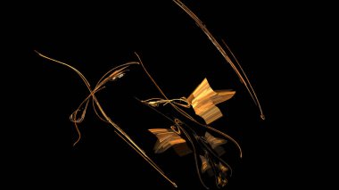 Fantezi kaotik renkli fraktal desen. Soyut Fraktal şekiller. 3D render resimde arka plan veya duvar kağıdı.