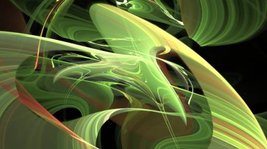 Fantezi kaotik renkli fraktal desen. Soyut Fraktal şekiller. 3D render resimde arka plan veya duvar kağıdı.