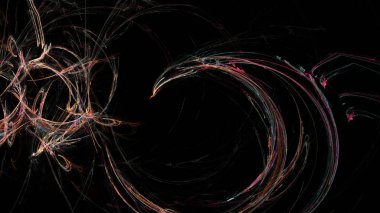 Fantezi kaotik renkli fraktal desen. Soyut Fraktal şekiller. 3D render resimde arka plan veya duvar kağıdı.