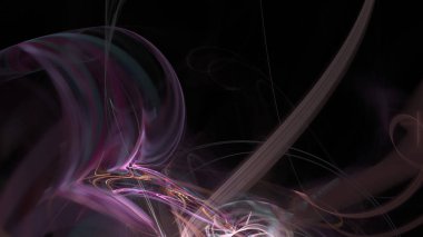 Fantezi kaotik renkli fraktal desen. Soyut Fraktal şekiller. 3D render resimde arka plan veya duvar kağıdı.