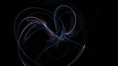 Fantezi kaotik renkli fraktal desen. Soyut Fraktal şekiller. 3D render resimde arka plan veya duvar kağıdı.