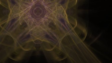 Fantezi kaotik renkli fraktal desen. Soyut Fraktal şekiller. 3D render resimde arka plan veya duvar kağıdı.