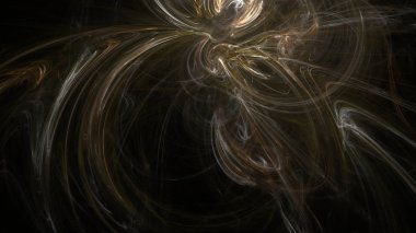 Fantezi kaotik renkli fraktal desen. Soyut Fraktal şekiller. 3D render resimde arka plan veya duvar kağıdı.