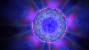 Fantezi kaotik renkli fraktal desen. Soyut Fraktal şekiller. 3D render resimde arka plan veya duvar kağıdı.