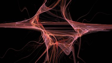 Fantezi kaotik renkli fraktal desen. Soyut Fraktal şekiller. 3D render resimde arka plan veya duvar kağıdı.