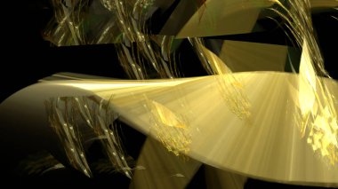 Fantezi kaotik renkli fraktal desen. Soyut Fraktal şekiller. 3D render resimde arka plan veya duvar kağıdı.