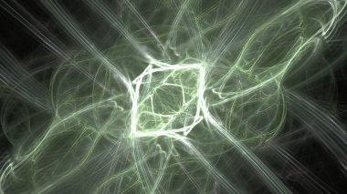 Fantezi kaotik renkli fraktal desen. Soyut Fraktal şekiller. 3D render resimde arka plan veya duvar kağıdı.