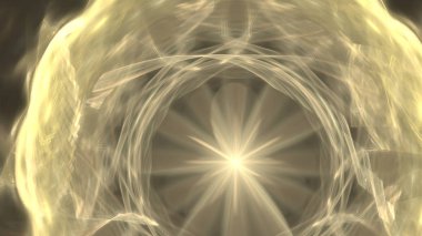 Fantezi kaotik renkli fraktal desen. Soyut Fraktal şekiller. 3D render resimde arka plan veya duvar kağıdı.