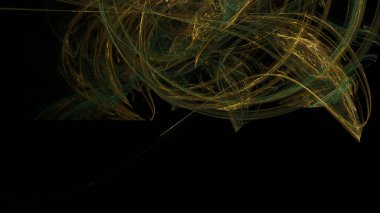 Fantezi kaotik renkli fraktal desen. Soyut Fraktal şekiller. 3D render resimde arka plan veya duvar kağıdı.