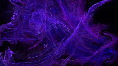 Fantezi kaotik renkli fraktal desen. Soyut Fraktal şekiller. 3D render resimde arka plan veya duvar kağıdı.