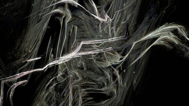 Fantezi kaotik renkli fraktal desen. Soyut Fraktal şekiller. 3D render resimde arka plan veya duvar kağıdı.