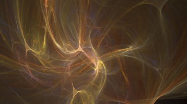 Fantezi kaotik renkli fraktal desen. Soyut Fraktal şekiller. 3D render resimde arka plan veya duvar kağıdı.