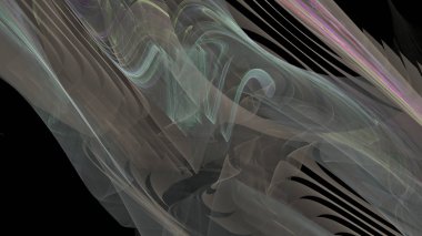 Fantezi kaotik renkli fraktal desen. Soyut Fraktal şekiller. 3D render resimde arka plan veya duvar kağıdı.