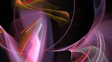 Fantezi kaotik renkli fraktal desen. Soyut Fraktal şekiller. 3D render resimde arka plan veya duvar kağıdı.