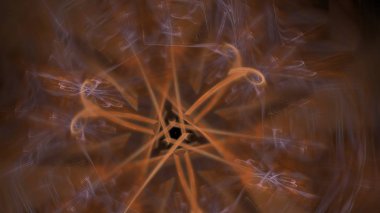 Fantezi kaotik renkli fraktal desen. Soyut Fraktal şekiller. 3D render resimde arka plan veya duvar kağıdı.