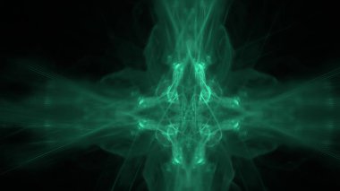 Fantezi kaotik renkli fraktal desen. Soyut Fraktal şekiller. 3D render resimde arka plan veya duvar kağıdı.