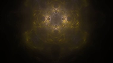 Fantezi kaotik renkli fraktal desen. Soyut Fraktal şekiller. 3D render resimde arka plan veya duvar kağıdı.