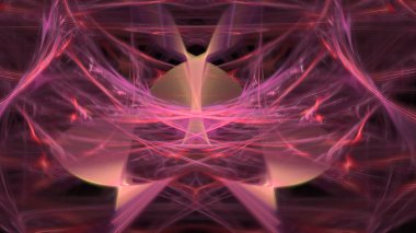 Fantezi kaotik renkli fraktal desen. Soyut Fraktal şekiller. 3D render resimde arka plan veya duvar kağıdı.