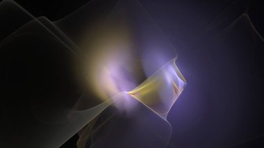 Fantezi kaotik renkli fraktal desen. Soyut Fraktal şekiller. 3D render resimde arka plan veya duvar kağıdı.