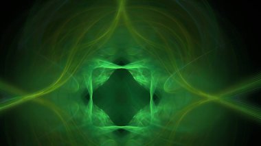 Fantezi kaotik renkli fraktal desen. Soyut Fraktal şekiller. 3D render resimde arka plan veya duvar kağıdı.