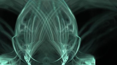 Fantezi kaotik renkli fraktal desen. Soyut Fraktal şekiller. 3D render resimde arka plan veya duvar kağıdı.