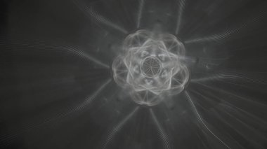 Fantezi kaotik renkli fraktal desen. Soyut Fraktal şekiller. 3D render resimde arka plan veya duvar kağıdı.