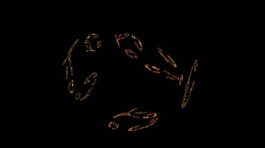 Fantezi kaotik renkli fraktal desen. Soyut Fraktal şekiller. 3D render resimde arka plan veya duvar kağıdı.