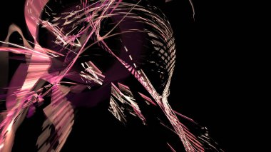 Fantezi kaotik renkli fraktal desen. Soyut Fraktal şekiller. 3D render resimde arka plan veya duvar kağıdı.