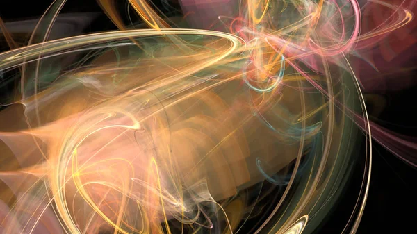 Fantezi kaotik renkli fraktal desen. Soyut Fraktal şekiller. 3D render resimde arka plan veya duvar kağıdı.