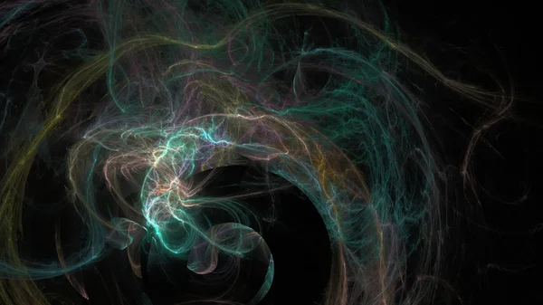 Fantezi kaotik renkli fraktal desen. Soyut Fraktal şekiller. 3D render resimde arka plan veya duvar kağıdı.