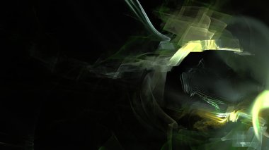 Fantezi kaotik renkli fraktal desen. Soyut Fraktal şekiller. 3D render resimde arka plan veya duvar kağıdı.