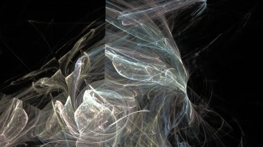 Fantezi kaotik renkli fraktal desen. Soyut Fraktal şekiller. 3D render resimde arka plan veya duvar kağıdı.