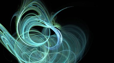 Fantezi kaotik renkli fraktal desen. Soyut Fraktal şekiller. 3D render resimde arka plan veya duvar kağıdı.