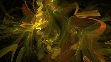 Fantezi kaotik renkli fraktal desen. Soyut Fraktal şekiller. 3D render resimde arka plan veya duvar kağıdı.