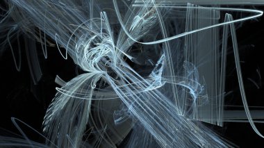 Fantezi kaotik renkli fraktal desen. Soyut Fraktal şekiller. 3D render resimde arka plan veya duvar kağıdı.