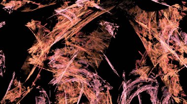 Fantezi kaotik renkli fraktal desen. Soyut Fraktal şekiller. 3D render resimde arka plan veya duvar kağıdı.