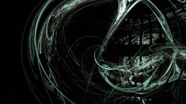 Fantezi kaotik renkli fraktal desen. Soyut Fraktal şekiller. 3D render resimde arka plan veya duvar kağıdı.