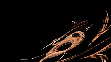 Fantezi kaotik renkli fraktal desen. Soyut Fraktal şekiller. 3D render resimde arka plan veya duvar kağıdı.