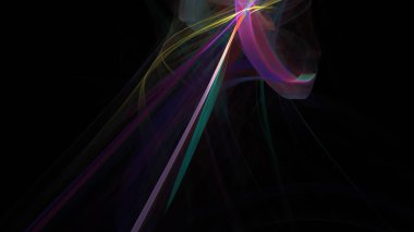 Fantezi kaotik renkli fraktal desen. Soyut Fraktal şekiller. 3D render resimde arka plan veya duvar kağıdı.