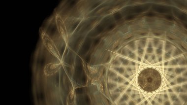 Fantezi kaotik renkli fraktal desen. Soyut Fraktal şekiller. 3D render resimde arka plan veya duvar kağıdı.