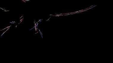 Fantezi kaotik renkli fraktal desen. Soyut Fraktal şekiller. 3D render resimde arka plan veya duvar kağıdı.