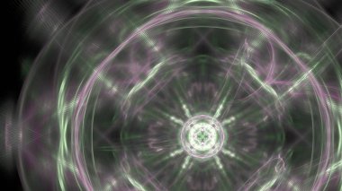 Fantezi kaotik renkli fraktal desen. Soyut Fraktal şekiller. 3D render resimde arka plan veya duvar kağıdı.