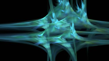 Fantezi kaotik renkli fraktal desen. Soyut Fraktal şekiller. 3D render resimde arka plan veya duvar kağıdı.