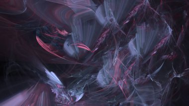 Fantezi kaotik renkli fraktal desen. Soyut Fraktal şekiller. 3D render resimde arka plan veya duvar kağıdı.